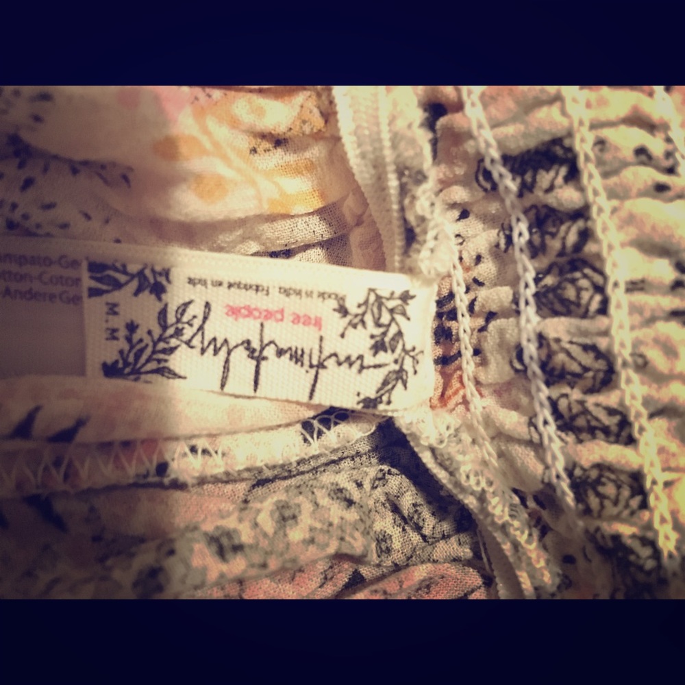 Authentic Free People Boho Top and Skirt Set